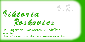 viktoria roskovics business card